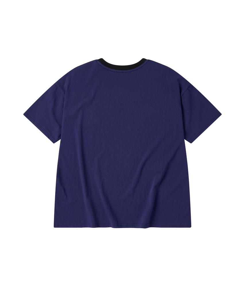 AMOU Sporty Horse Half T-Shirts Purple