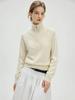 Women's Wool High Neck Half-Zip Jacquard Loose Knit Sweater for Autumn and Winter