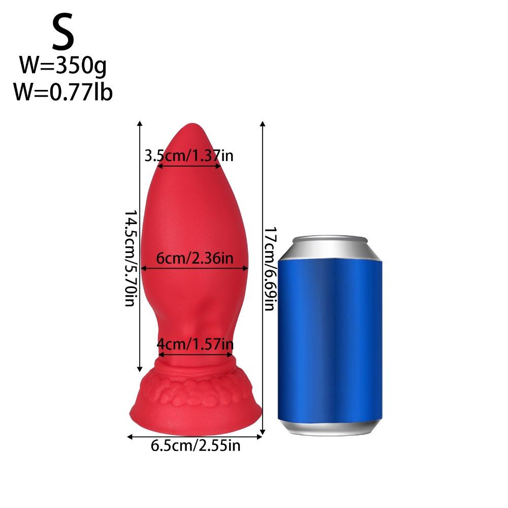 Large Soft Silicone Anal Plug for Men Women - Oversized Butt Plug for Deep Stretching, Extra Thick Adult Sex Toy