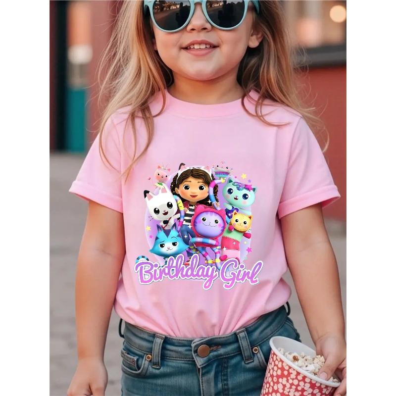Y2k Giraffe with Gum Printed Short Sleeve T Shirts Animal Kids Children's T-shirt Boys Girls Summer Spring Casual Top Tee Shirt