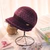Thickened Mom Hat Keep Warm Beanies Hat Casual Knitted Hat  for Elderly