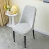 Four Seasons Thick Elastic Fully Enclosed Semicircular Large Curved Chair Cover Seat Stool Dining Table Cover Stool Cover Fabric