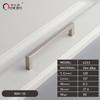 Oukali American Style Square Black Polish Chrome 128Mm 160Mm Furniture Gold Cabinet Handles Pull