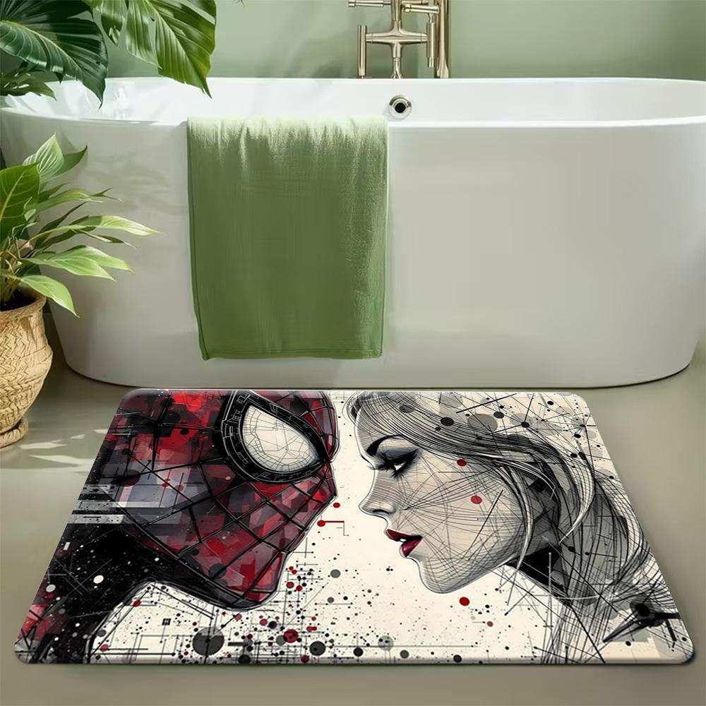 Authorized MARVEL, 1pc, Floor Mat, Designed with Themes of Superheroes And Classic Film Heroes, Available In Multiple Sizes, S