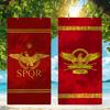 SPQR Aquila dorata ramo d'olivo freccia Asciugamani da spiaggia ad asciugatura rapida sono adatti per piscine campeggio yoga e palestra