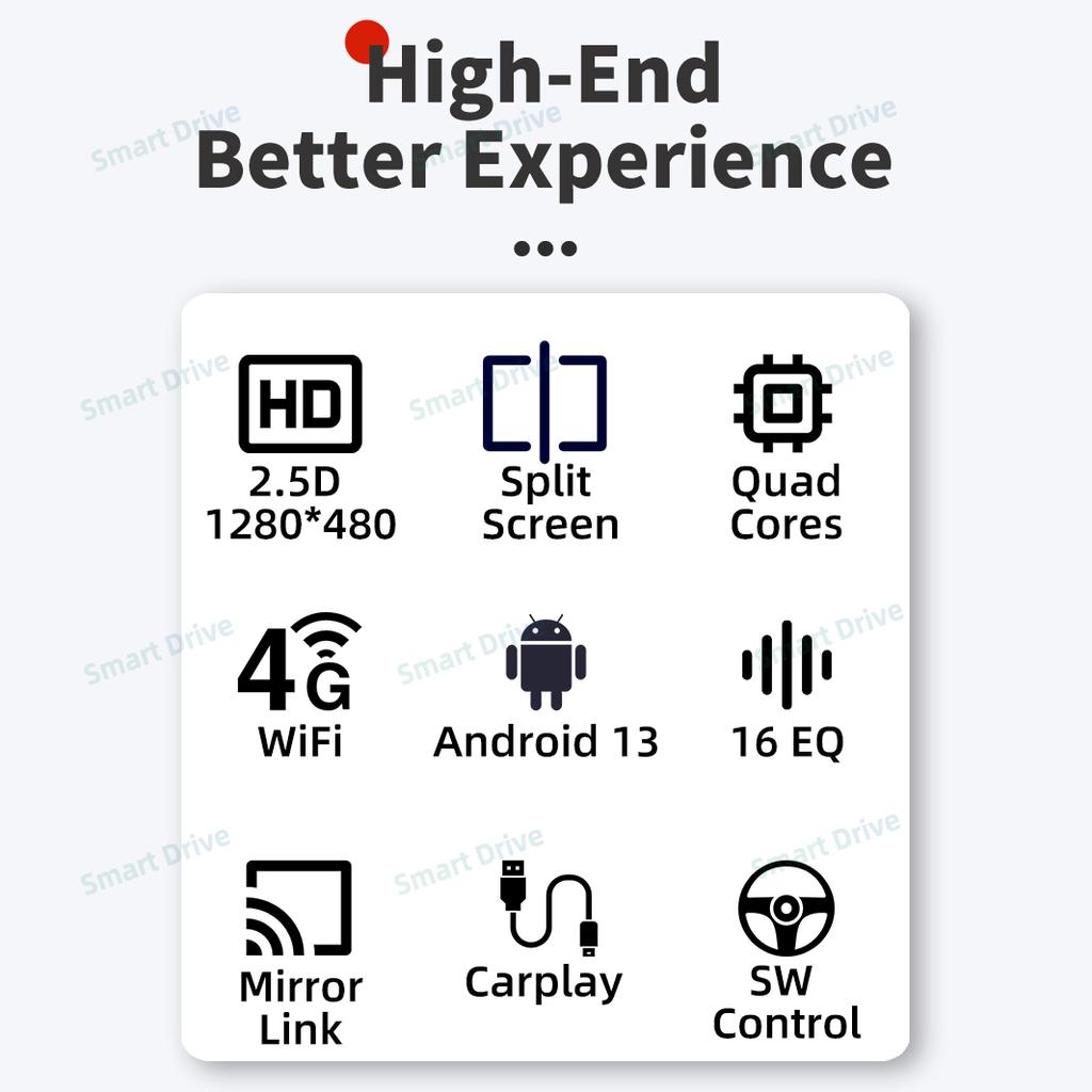 6.9" Android Car Multimedia Player 1Din Radio Car Stereo Head Unit Wireless Carplay Autoradio GPS Navigation WIFI Android Auto