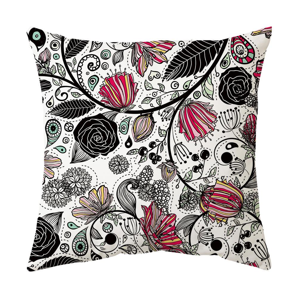 Pillow Cover Sofa Cushion Cover Car Sofa Cushion Cover Peach Skin Velvet