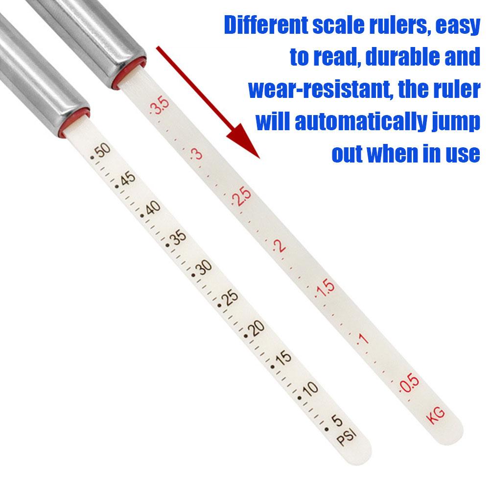 Car Tyre Pressure Test Meter Car Tire Pressure Gauge Pen Electric Bicycle Universal Tools 5-50 PSI Tester Motorcycle Accessories