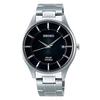 SEIKO SELECTION SBPX103 Mens Wristwatch Made Japan Solar Rechargeable Date Calendar Equipped Sapphire Glass Black Dial Pure Titanium Case Band