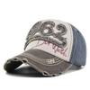 Three-dimensional 1962 embroidered baseball cap patch washed and distressed stereo embroidered duck tongue ancient sun hat cotton