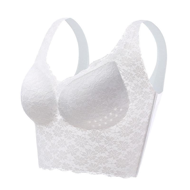 Women Seamless Wireless Plus Size Sports Vest Bra Full Coverage Gather Bust