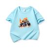 Kids Cotton T Shirt Bold Splash Offroad Car Print Crew Neck Short Sleeve Tee Casual Breathable Boys Girls Summer Tops