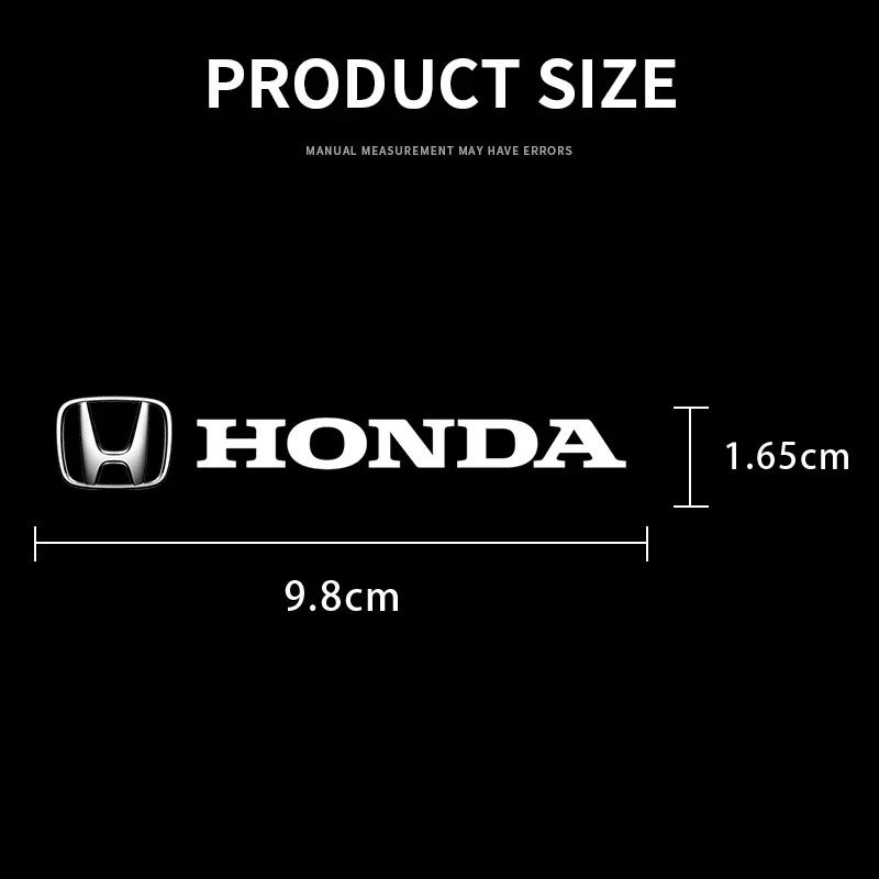 Car Logo Stickers Door Side Window Body Universal Decal For Honda FIT Civic CRV Accord Jazz HRV Vezel CRZ City CRX Pilot