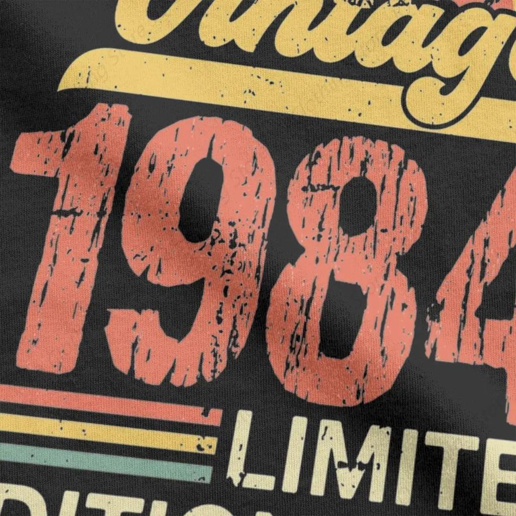 Fun 1984 Birthday 50 Years Old T Shirt Men Women 100% Cotton 50th Gift Tee Shirt Adult Clothes