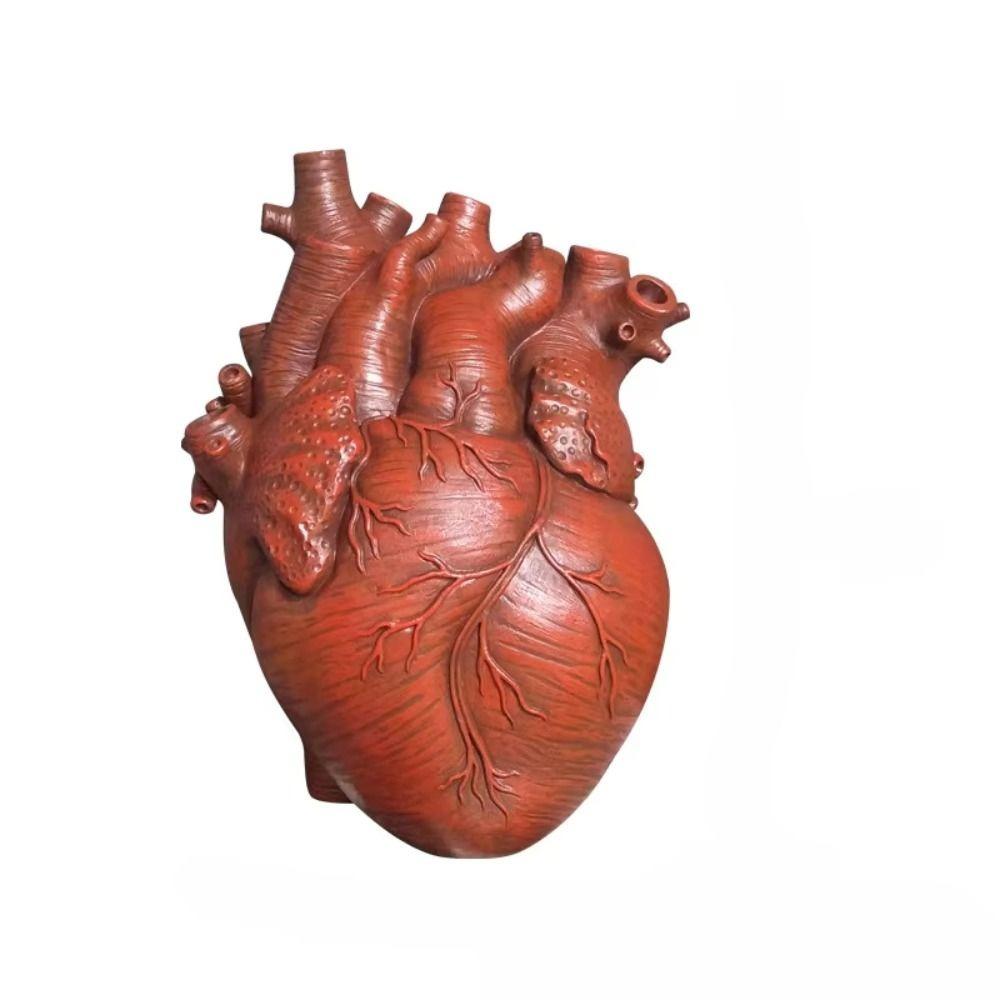 5 Colors Heart Shaped Vase Creative Dried Flower Container Flower Vessel  Home Decoration
