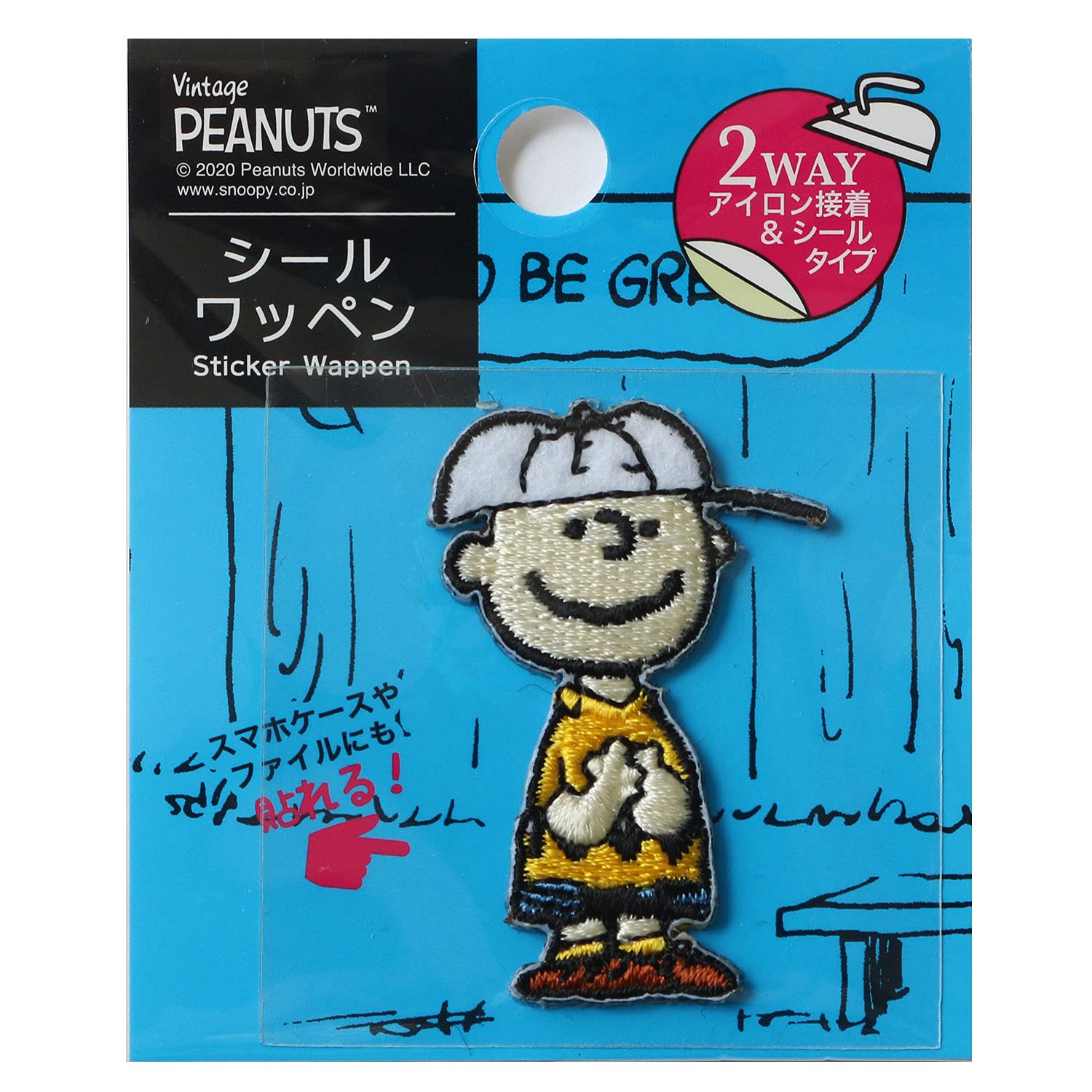 

Шапка с нашивкой «Снупи» Misasa PEANUTS MIS8608 желтая 30×44×1 мм