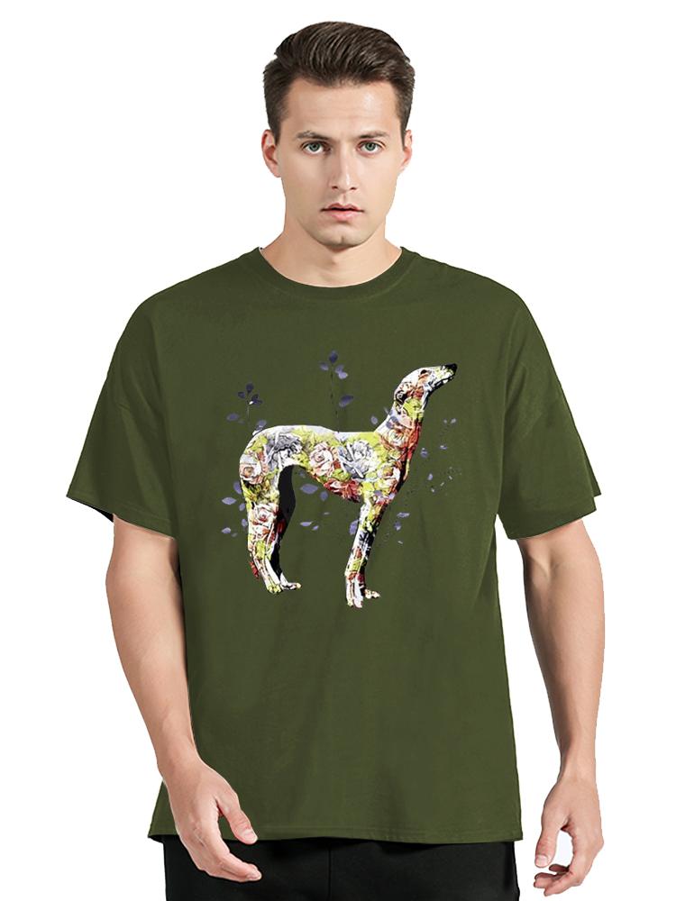 Greyhound Dog T-shirt Men's Clothing Cotton Tshirt Cartoon Graphic Oversized T Shirt Unisex Tops Tees Fitness Men's Clothing