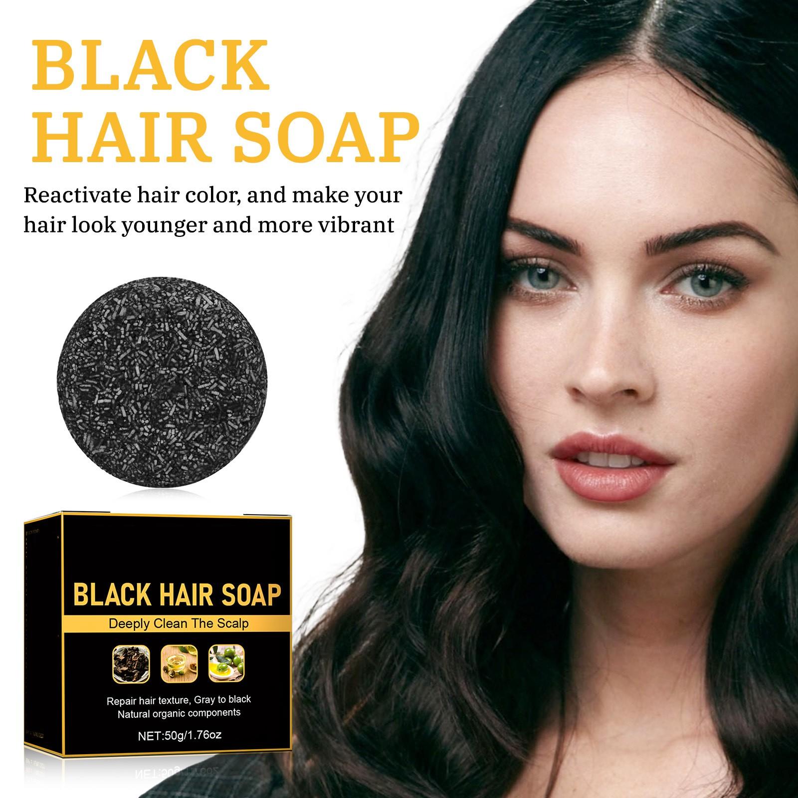 

Черное мыло нежно увлажняет и очищает волосы, освежает, разглаживает и придает яркость, черный шампунь 1 шт. One Size белый