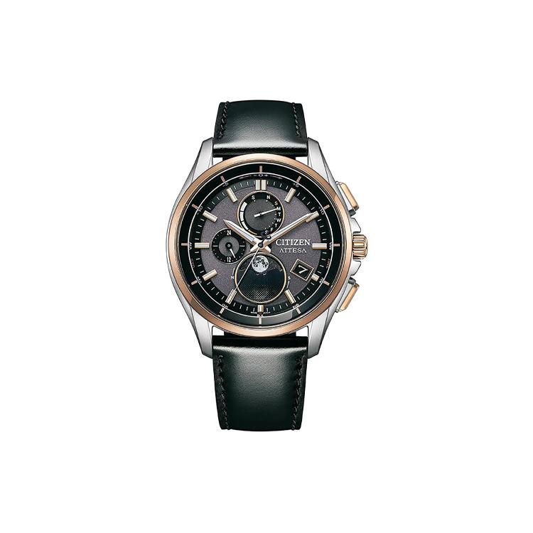 

CITIZEN Attesa 100m Water Resistant Solar Quartz Movement Cow Leather Strap Watch Men s Watches BY1004-17X Black Dial