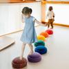 Balance Stepping Stones Set Game for Kids Sensory Foam River Jumping Steps Stones Indoor Outdoor Family Play Funny Game Toy Gift