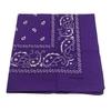 Trifong Bandana Purple Paisley Cotton 100% Large 55cm x 55cm