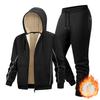 Men Sets Fleece Jacket + Pants Warm Winter Sweatshirt Cashmere Tracksuit Man Suit Thick Casual Sprotwear Two Pieces Set Male