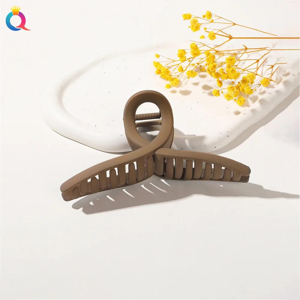 11-13cm Vintage Cross Hair Clip Large Barrette Crab Hair Claws Bath Ponytail Clip for Women Girls Claw Clip Hair Accessories