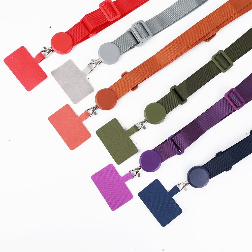 Buckle Smartphones Straps Anti-lost Lanyard Patch Card Neck Strap Hanging Rope Mobile Phone Lanyard