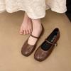 Fashion 2025 New Women Flat Shoes Fashionable and Versatile Round Toe French Mary Jane Shoes Women New Summer Soft Soled Shoes