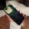 The new honeycomb square is suitable for Apple 16 simple 15plus matte iPhone17 trend 13 advanced 14 anti-drop