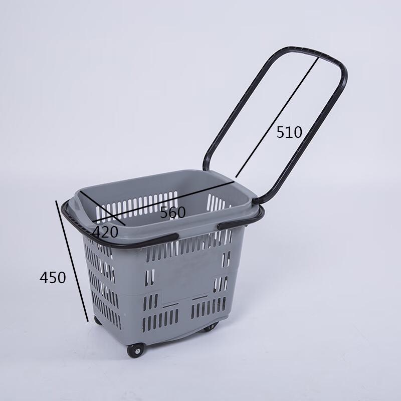 

Stair-Climbing Plastic Shopping Trolley Basket