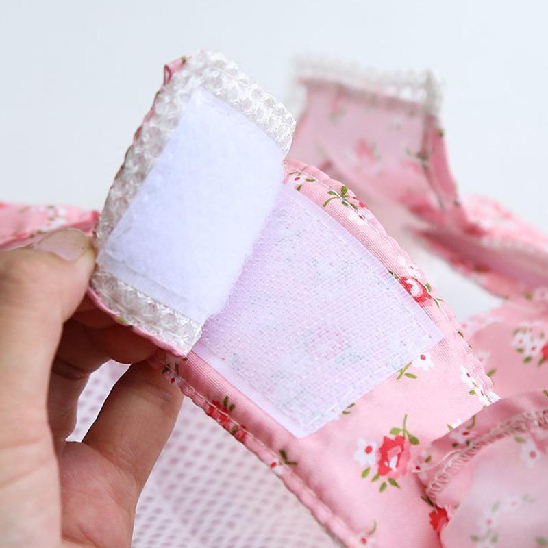 Hunde-/Katzengeschirr-/Leinen-Set, verstellbare Spitze, floral bedruckt, Haustiergeschirr, Weste, süßes Hundekleid, Pubby-Netzgeschirr, Katzen-Leine