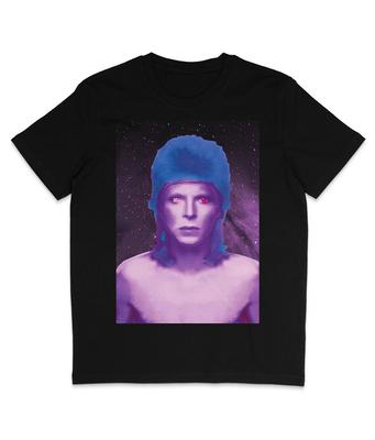David Bowie - Kosmicko- Organické Tričko - Ziggy- Glam Rock - Aladdin Sane