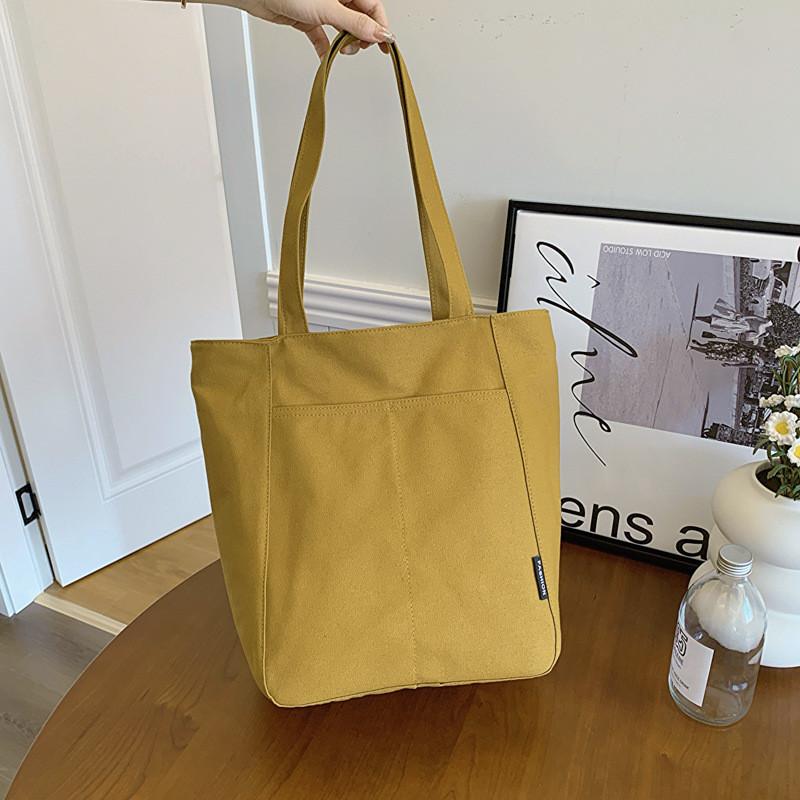 Chic Street Style Canvas Tote Bag For Women 2024 Trendy And Spacious Handbag