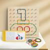 Montessori Wooden Children's Educational Toys Nail Boards Geometry Math Teaching Aids For Shape Cognition Imagination Develop