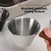 Stainless Steel Espresso Measuring Cup Clear Capacity Marks Espresso Extraction Mug  Food Measuring