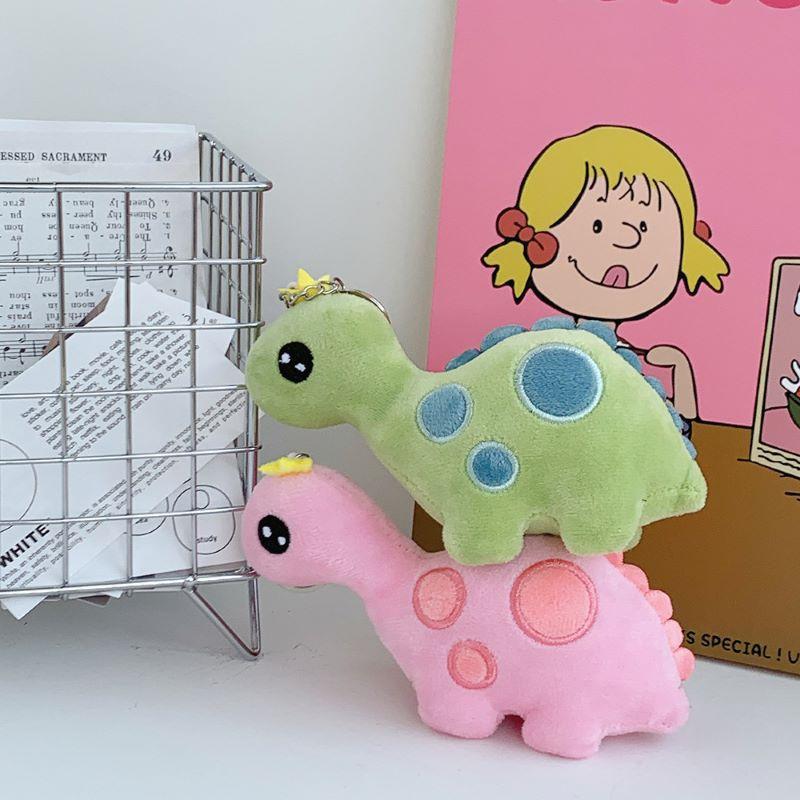 Creative Plush Toy Crown Dinosaur Doll Claw Machine Plush Pendant