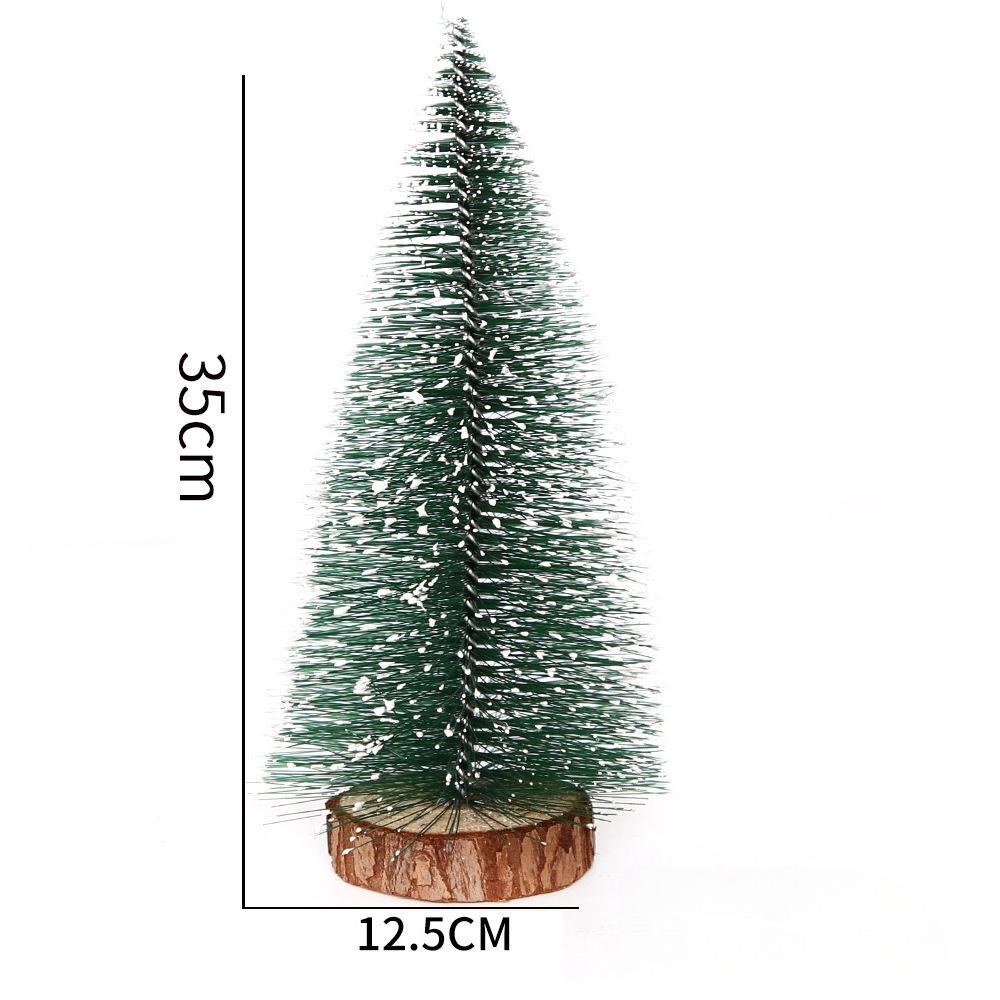 Mini Christmas Trees Artificial Pine Needle Desk Ornaments 10/15/20cm Fake Evergreen Trees for Holiday Decoration