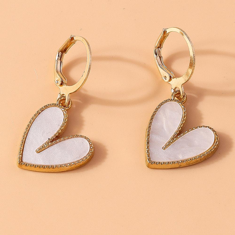 Cute Love Heart Dangle Earrings for Women Girls Drop Earrings Handmade Party Birthday Jewelry Gifts