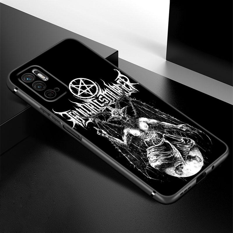 Demonisk Satanisk Skummel Hodeskalle Telefondeksel For Xiaomi Redmi Note 7 8 9 10 Lite 11 11E 11T 12 Pro 11S 4G 10T 5G 8T 9S 10S Svart Deksel