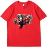 Astronaut Bouquet Flowers Burst Oil Painting Fashion Print T Shirt Summer Cotton Short Sleeve Tshirts Unisex Oneck T Shirt