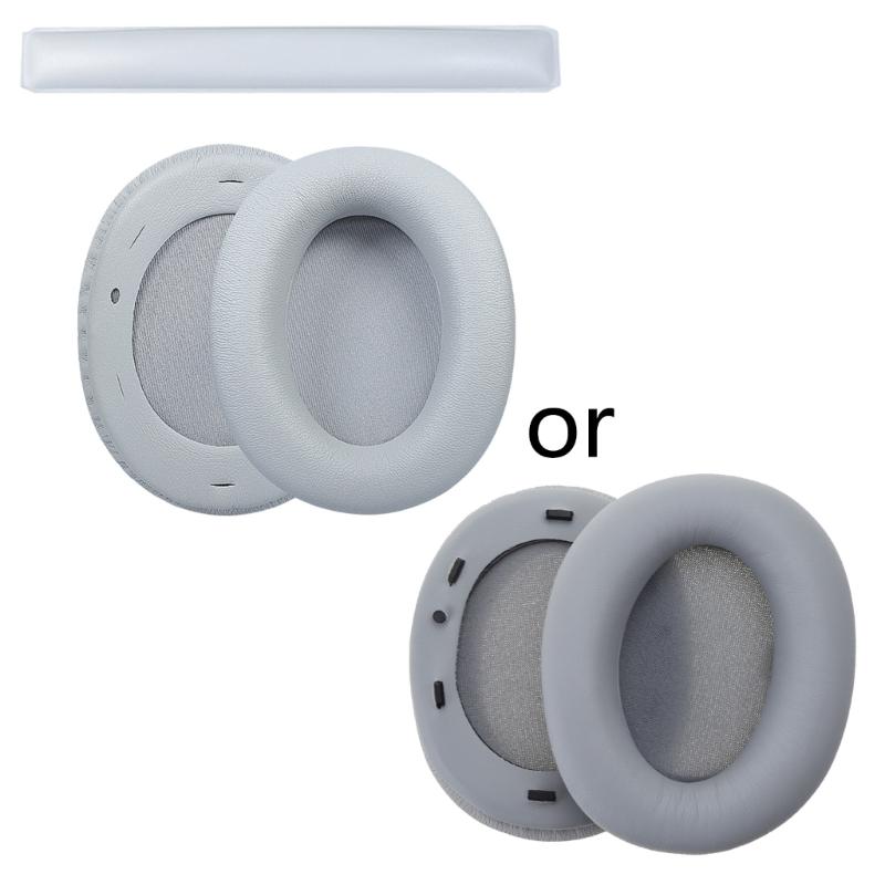For Edifier W800BT W808BT K800 K830 K815P K841P G1 G20 Headphone Head Beam Cushion Leather Ear Pads Cover Sponge Earmuffs