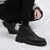 Fashion Men's Casual Shoes Classic Business Leather Shoes for Men Fashion Handcrafted Men's Dress Shoes Comfortable Flats High Top Boots