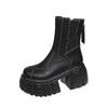 Chelsea Boots Women's Thi Bot High Heel Boots Autumn Winter Ort Boot Briti Sle Ultra High Heel Chunky Heel