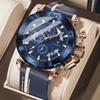 POEDAGAR Top Military Man Wristwatch Waterproof Luminous Date Fashion Chronograph Leather Sports Men's Quartz Watches