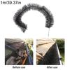 Gutter Brush Gutter Guard 100CMX1M Roof Leaf Protection Easy Install for Preventing Twig and Leaf Blockages