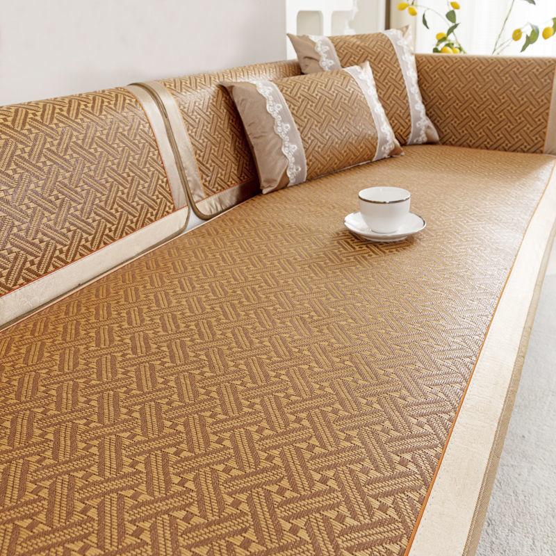 Rattan Sofa Cushion Summer Non-Slip Sofa Mat Cushion Sofa Cover Summer Cold Rattan Seat Cushion Cover
