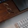Wooden Monitor Stand Modern Elevated Desktop Storage Pad Multifunctional Luxury Side Table Bedroom Computer Tables Furniture