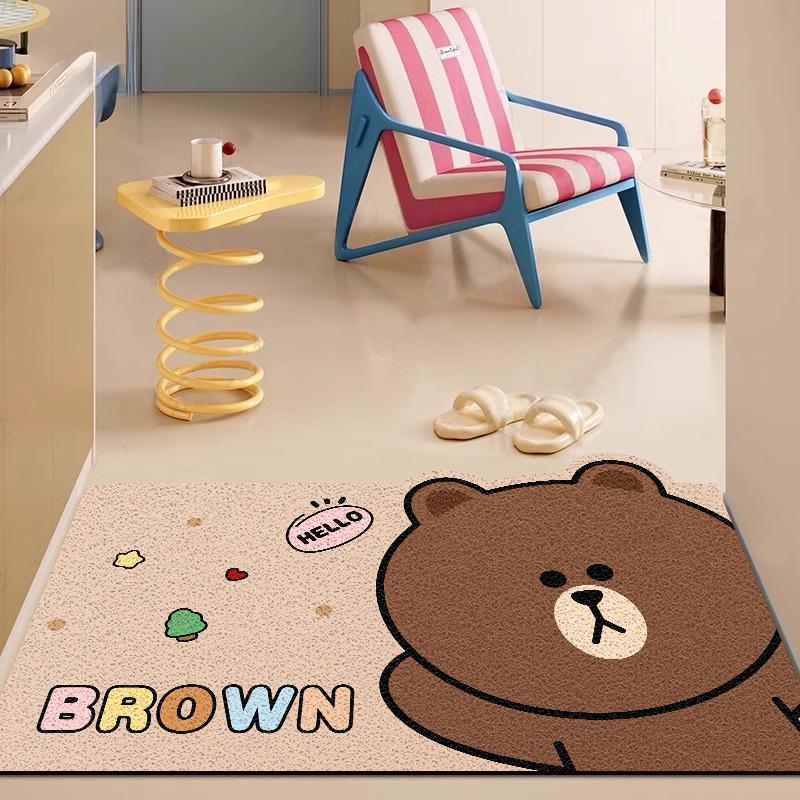 Little Bear Cuttable Loop Pile Entrance Mat for Indoor/Outdoor Use 30x50cm Kids