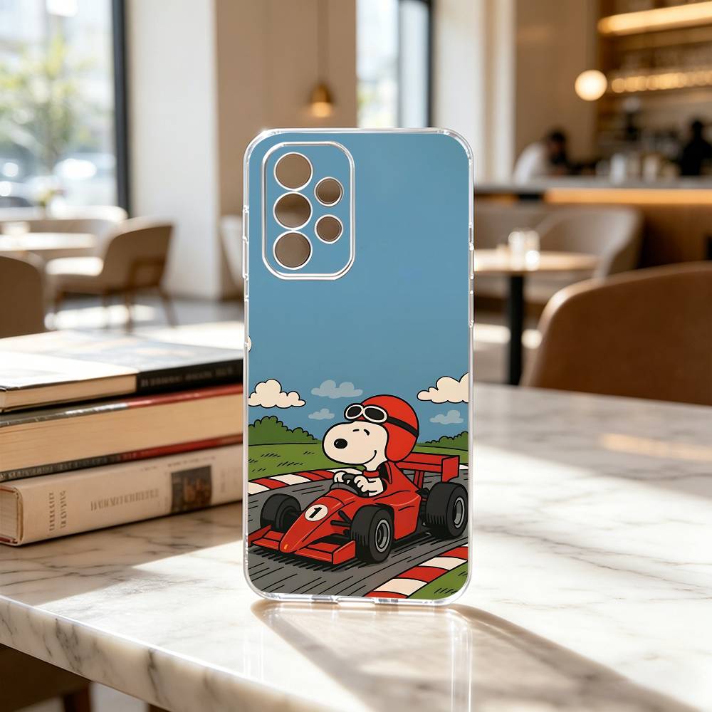 Cartoon T-S-noopy-PC  Phone Case For Samsung S25,S24,S21,S22,S23,S30,Ultra,S20,Plus,Fe Transparent Cover
